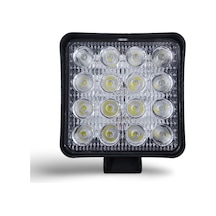 Niken 16 Ledli Kare ECO Seri 27-22W 12V 24V  Çalışma Lambası