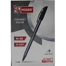 Mikro Tükenmez Kalem Siyah M-25 Çok Renkli