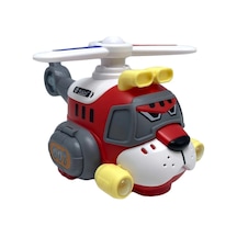 Kutulu Işıklı Pilli Helikopter Çarp Dön Özellikli Dönen Kaliteli Helikopter 8811-24