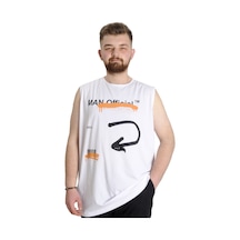 Mode Xl Büyük Beden Erkek Atlet Man 23009 Beyaz 001