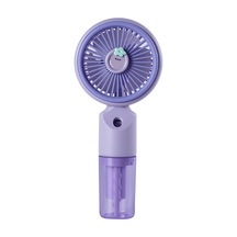 Feny Fn-f50 Mor 3 Kademeli Hız Buharlı Ferahlık Elde Kullanım Dahili 800mah Bataryalı Type-c Şarj Girişli Vantila 1