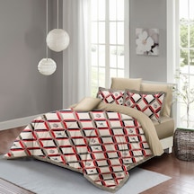 Monohome Geometric Design Çift Kişilik Nevresim Takımı 3D Pamuk S