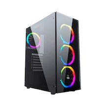 Gametech Ares Rainbow 4x120 MM Fanlı Oyuncu Bilgisayar Kasası