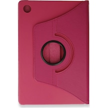 Flzdgnkr Newface Samsung Galaxy Tab A9 Plus Kılıf 360 Tablet Deri Kılıf - Pembe