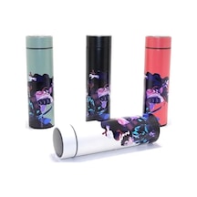 Jenerik Anime Baskılı Digital Göstergeli Termos 500 Ml Alk381 Çok Renkli