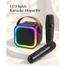 Zenvia Bluetooth Bağlantılı Led Işıklı Karaoke Ses Sistemi Ve İki Kablosuz Mikrofon Znv2026