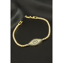 Göz Zirkon Taşlı Çocuk Bileklik 16 Cm - Gümüş Rengi N162 48211234 Göz Zirkon Taşlı Çocuk Bileklik 16 Cm - Gümüş Rengi N162 48211234