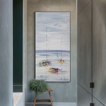 Yağlı Boya Tablo %100 El Yapımı Home In Joy 85Cmx124Cm