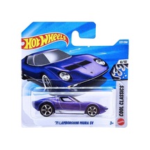 Hot Wheels '71 Lamborghini Miura Sv - Cool Classics Metalik Mor 1/64 Diecast Model Araba Çok Renkli