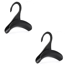 Microcase Sert Abs Plastik Portatif Mini Dolap İçi Çanta Askısı 2 Adet - Al5016 Siyah