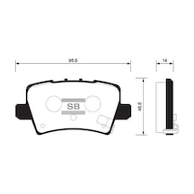 SANGSING SP1570 Fren Balatası Arka Civic Vıı Hb 1.4 1.8 2.0 Cdtı 06- Gdb3408