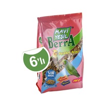 Mavi Yeşil Berra Paraket Yemi 6 Lı