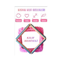 100x80cm Kombinasyon Özellikli Punch Ve Tüm Nakışlara Uygun İğneli/telli Ahşap Kasnak Kılıf Hediye