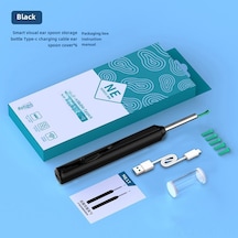 Hangfox Toptan Çocuklar İçin Ne17 Kablosuz Görsel Kulak Kaşığı - Hd Endoskoplu Temizleme Aleti Siyah Entegre Uçlu