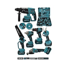 Assur ASR1206 21V 6'lı Set Hilti + Taşlama + Somun Sökme + Testere + Matkap