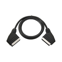 Scart Kablo - 1.2Mt Siyah Renk 21 Pin Scart Kablo