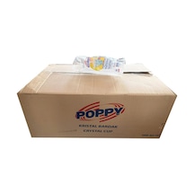 Poppy Şeffaf Plastik Kristal Bardak - 180 Cc. - 180 Ml. - 1000 Adetlik Koli