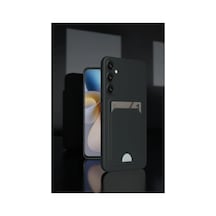 Samsung Galaxy  Uyumlu  M15 Kelvin Kartvizitli Silikon - Siyah