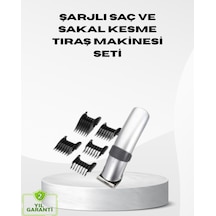 Kablosuz Profesyonel Tıraş Makinesi Şarjlı, 60 Dakika Kullanım Süreli, Çelik Bıçaklı, Sessiz Motor - Lisinya Diğer