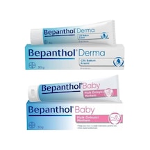Bepanthol Baby Pişik Önleyici Merhem 30 G + Bepanthol Derma Cilt Bakım Kremi 30 G