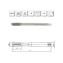 Mte Makina Takım M4 Hss - E Dın 376/c Metrik Normal Vidalı Düz Kanallı Makina Kılavuzu - B00105780400