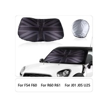 Goldenqian Araba Ön Pencere Güneşlik Kapak Blokları Uv Reflektör Mini Cooper One Için R50 R53 R56 R60 F55 F56 R58 R59 Cam Güneşlik Night Jack L