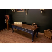 Wooding 100 Cm Masif Ceviz Lacivert Tv Ünitesi