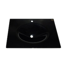 Cam Lavabo 15 MM 100 x 56 CM Siyah