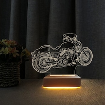 Harley Motor 3D Gece Lambası Doğum Günü Hediyesi Led Lamba (447301252)