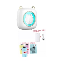 Schulzz C23 Mini Yazıcı + 1 Beyaz + 3 Adet Renkli Kağıt