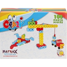 Mey İthalat 1713 Crazy 100 Parça Blok Seti -akçiçek Oyuncak