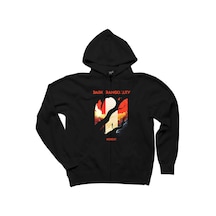 Dark Tranquillity Moment Siyah Fermuarlı Kapşonlu Sweatshirt
