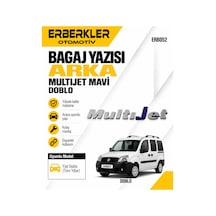 Bagaj Yazısı Arka Multijet Mavi Doblo - Erb1920