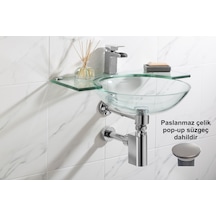 Studor Trap-vent Kromajlı Havalıklı Lavabo Sifonu Paslanmaz Pop-up Süzgeçli Tıkanma Ve Koku Önleyici