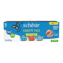 Schesir Tam Ve Dengeli Fillet Kedi Konservesi 6 x 85 G