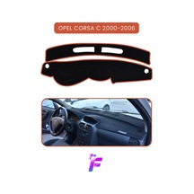 Opel Corsa C 2000-2006 Torpido Örtüsü Güneşten Korur Kolay Montaj Tam Uyum Tam Koruma T40