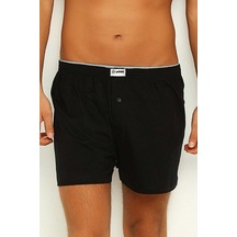 Erkek Boxer Penye Havlu Bel Düz Renk 5 Adet Gri Xl 001