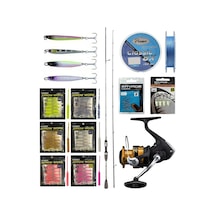 Yekoutdoor Arrow Worm Lrf Seti Kendo Kenshi Pro 2.10m 1-7 Gr Olta Kamışı&shimano Makina Fx 1000 Fc 1 Adet