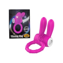 Truva Shop Protection Silicone Rabbit Güçlü Titreşimli Penis Halkası