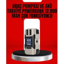 Gld-spt- Dijital Ekranlı Araç Pompası Akü Takviye Powerbank 12.000 Mah