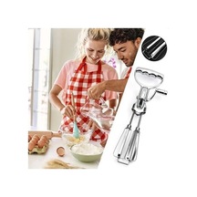 Didadodo Yumurta Paslanmaz Kafa Gümüş Ergonomik El Çırpıcılar Paslanmaz Çelik Gd Gümüş Gümüş