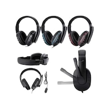 Mikrofonlu Gamer Kulaklık Kulaklığı Yüksek Ses Kaliteli Stereo Yumuşak Yastıklar
