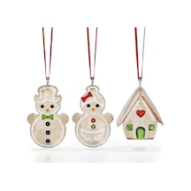 5701511 Swarovski Ev Dekorasyonu Holıday Cheers:ornament Set Gıngerbread 3