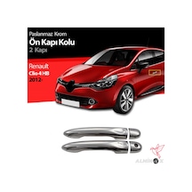 Renault Clıo 4 Krom Kapı Kolu 2 Kapı Sensörlü P.Çelik 2012 Üzeri