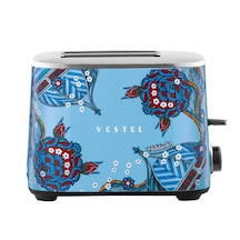 Vestel X Aslı Filinta Retro Düş Mavisi Çini Ekmek Kızartma Makine