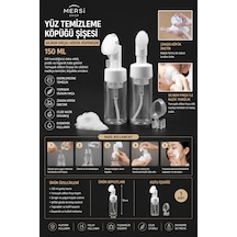 Yüz Temizleme Köpüğü Şişesi 150 Ml Silikon Fırçalı Köpük Dispenseri