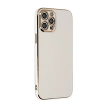 Newface Apple iPhone Uyumlu  12 Pro Max Kılıf Volet Silikon - Beyaz