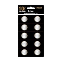 I-gen Cr2025 Pil 10'lu Paket Lityum Düğme Pil 3v 2025