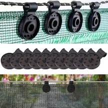 Sylar 10 Adet Güneşlik Filesi Sabitleme Klipsleri, Gölgelik Bezi Ve Brandalar İçin Dayanıklı Plastik Kelepçe Kancaları Diğer