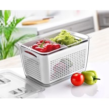 9 Litre Organizer Sebze Meyve Buzdolabı İçi Düzenleyici Beyaz Ma209-b 1 Adet